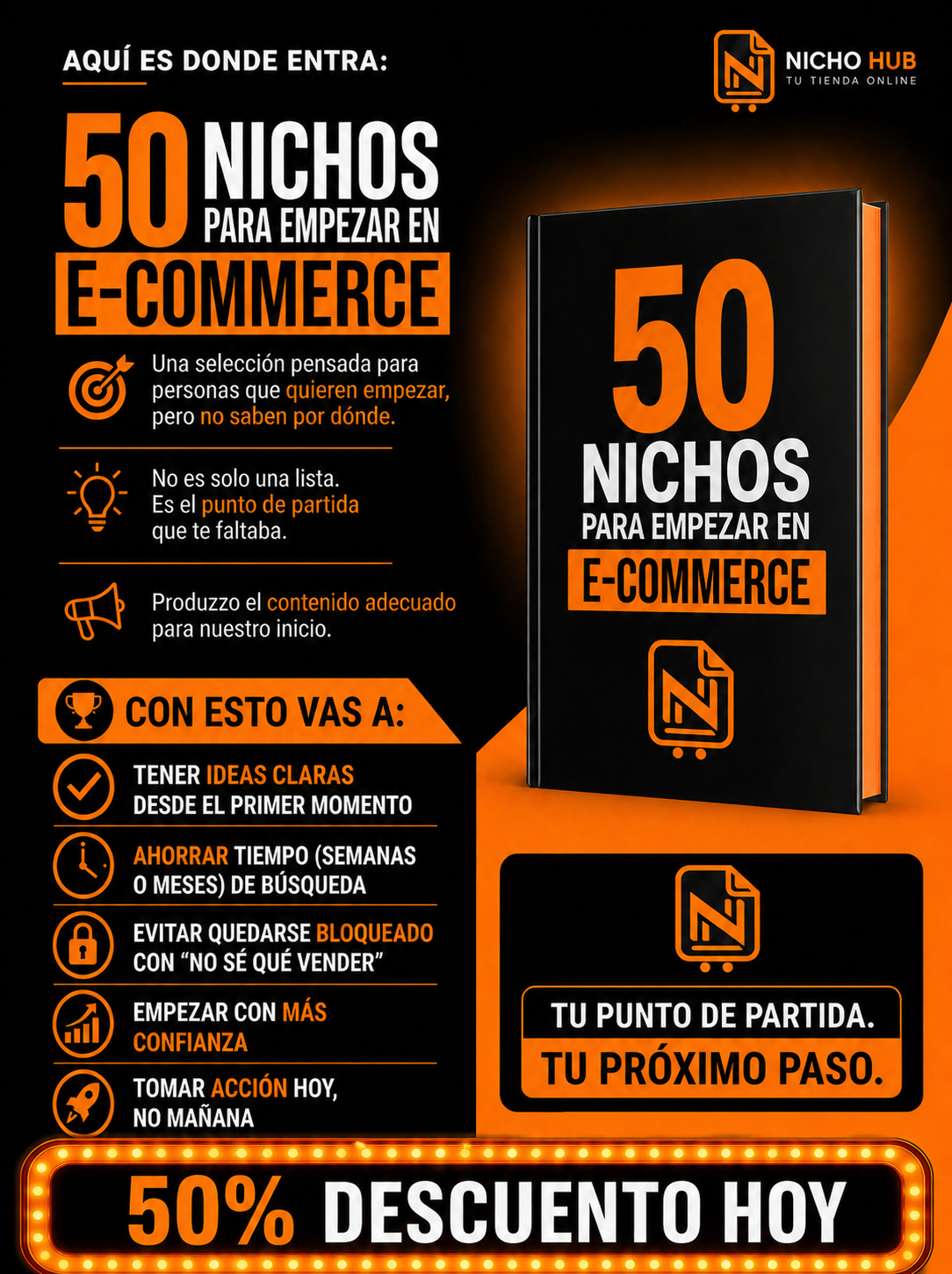 50 nichos para empezar en el e-commerce+ 3 bonus gratis✅